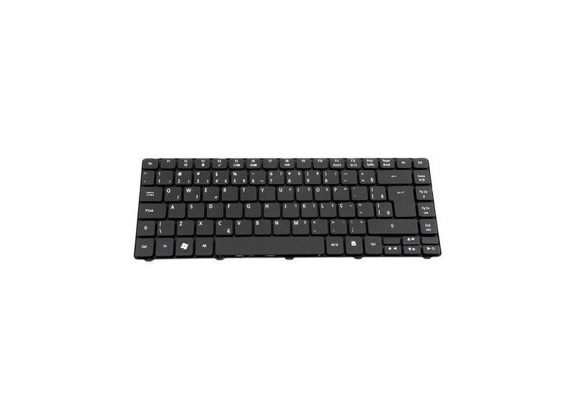 Teclado para Notebook bringIT compatível com Acer AEZQ1600210 ABNT2 , 