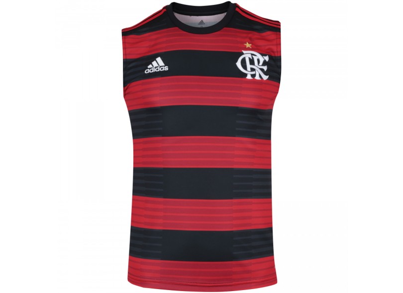 Camisa Torcedor Regata Flamengo I 2018/19 sem Número Adidas