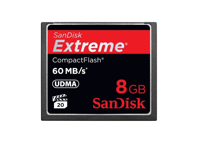 Cartão de Memória Compact Flash SanDisk Extreme 8 GB SDCFX-008G