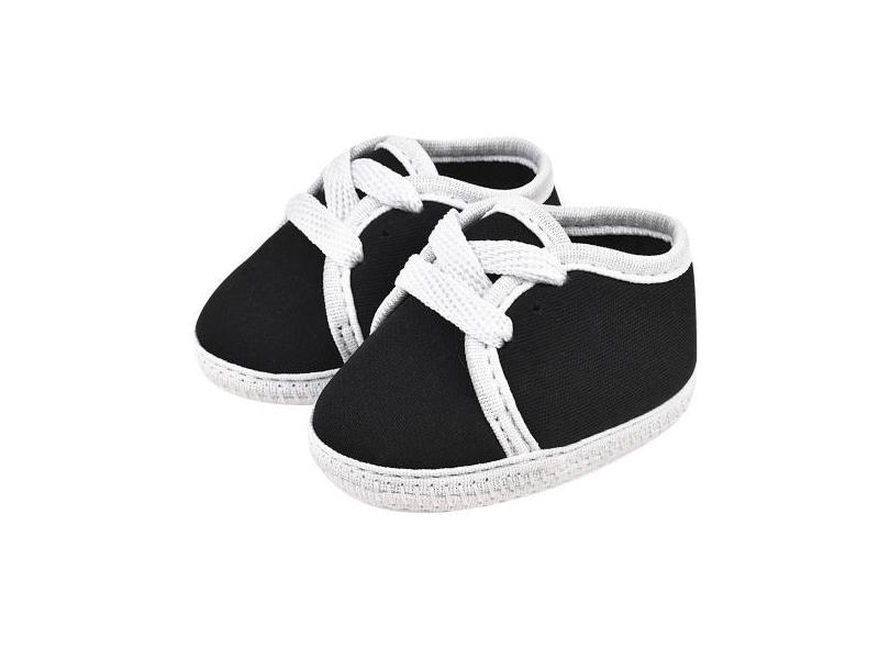 Tênis Starzinho  Para Bebê 100% Confortável  - M.D.S CALÇADOS, Preto, 