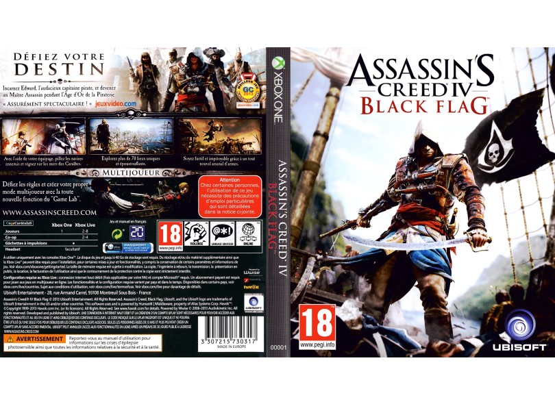 Jogo Assassin's Creed IV: Black Flag Xbox One Ubisoft