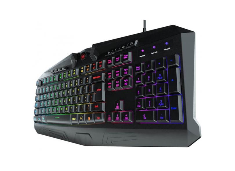 Teclado Gamer Membrana Harpe Rgb K503 Fullsized - Redragon