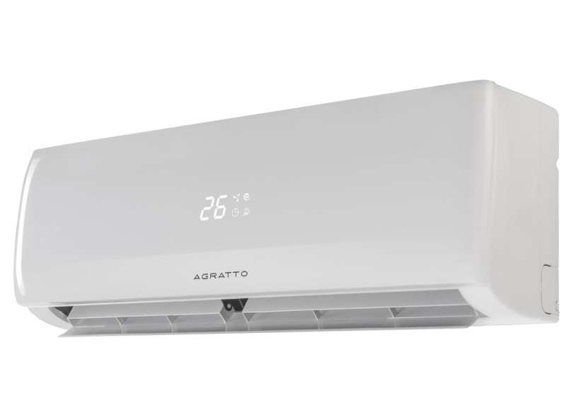 Ar Condicionado Split Hi Wall Agratto Fit 9000 BTUs Controle Remoto Quente/Frio CCS9QFI-R402 / CCS9QFE-R402