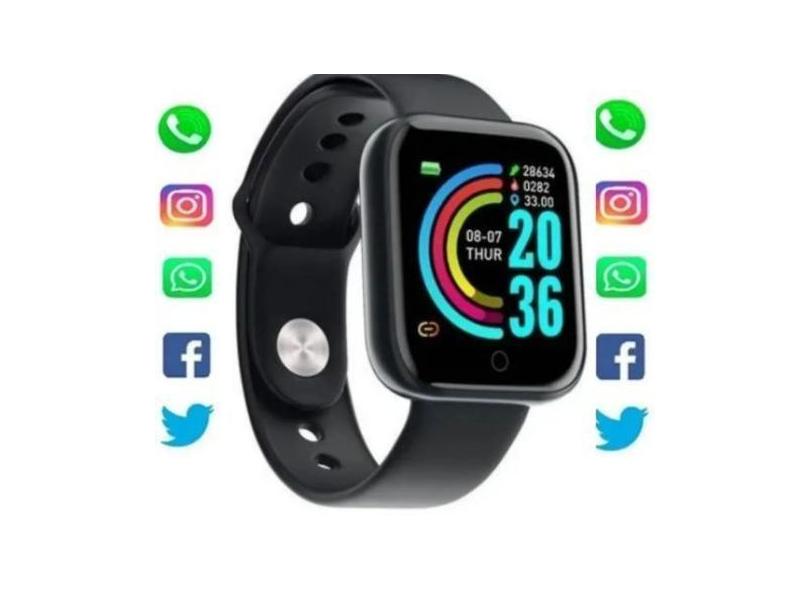 Relógio Smartwatch D20 Várias Funções com NF - Monac