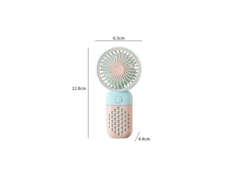 Ventilador Portátil Mini De Mão Mesa Recarregável Usb Led com cabo - D