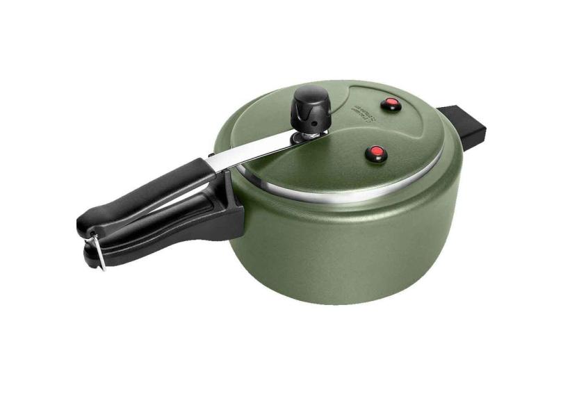 Panela De Pressão Antiaderente 2,5 Litros Tulipa Masterflon Verde Patolux