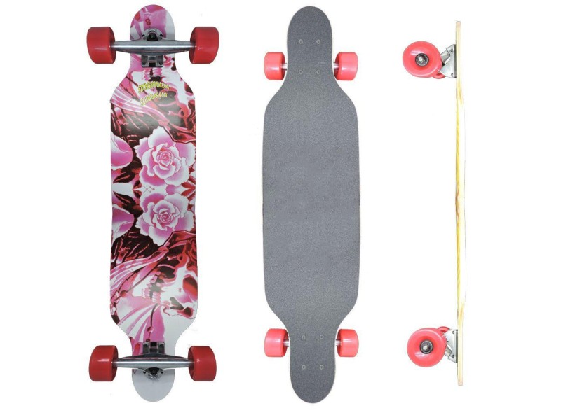 Skate Longboard - Vitsports Flowers