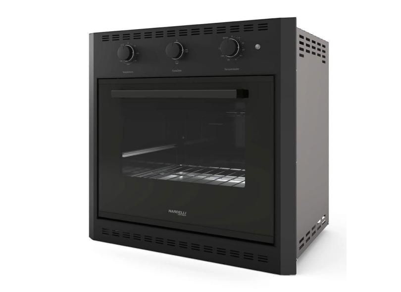 Forno Elétrico De Embutir Nardelli 60 Litros Preto 220v