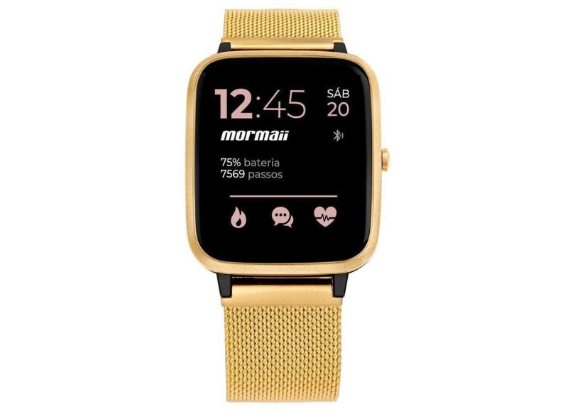 Smartwatch Mormaii Life Unissex Full Display Dourado - MOLIFEAM/7D MOLIFEAM/7D-Unissex