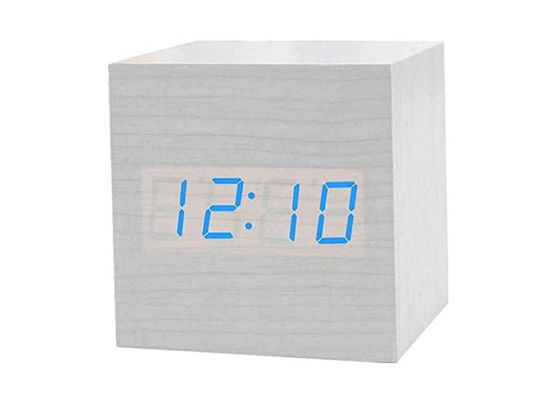 relógio de cabeceira digital luminoso