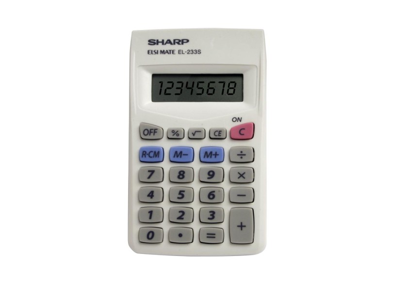 Calculadora de Bolso Sharp EL233SBK