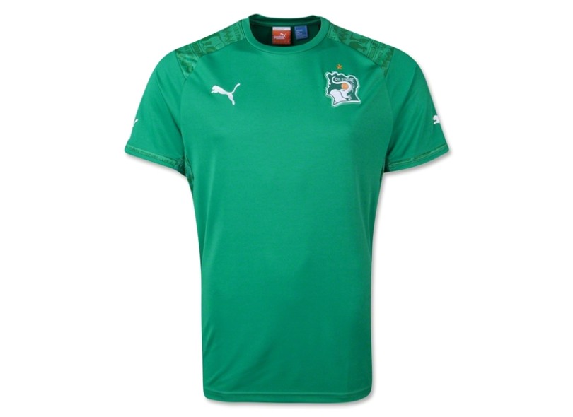 Camisa Jogo Costa do Marfim II 2014 sem Número Puma