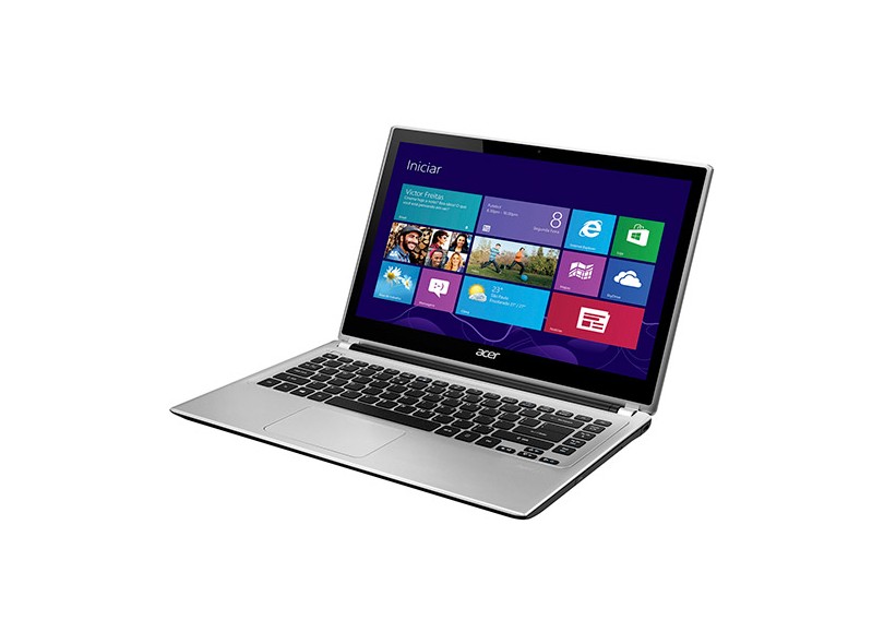 Notebook Acer Aspire Intel Core i3 2317U 2ª Geração 4 GB 500 GB LED 14" Touchscreen Windows 8 V5-471P-6661