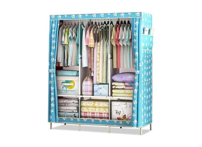 Guarda-roupa portátil Guarda-roupa simples Guarda-roupa de tecido ...
