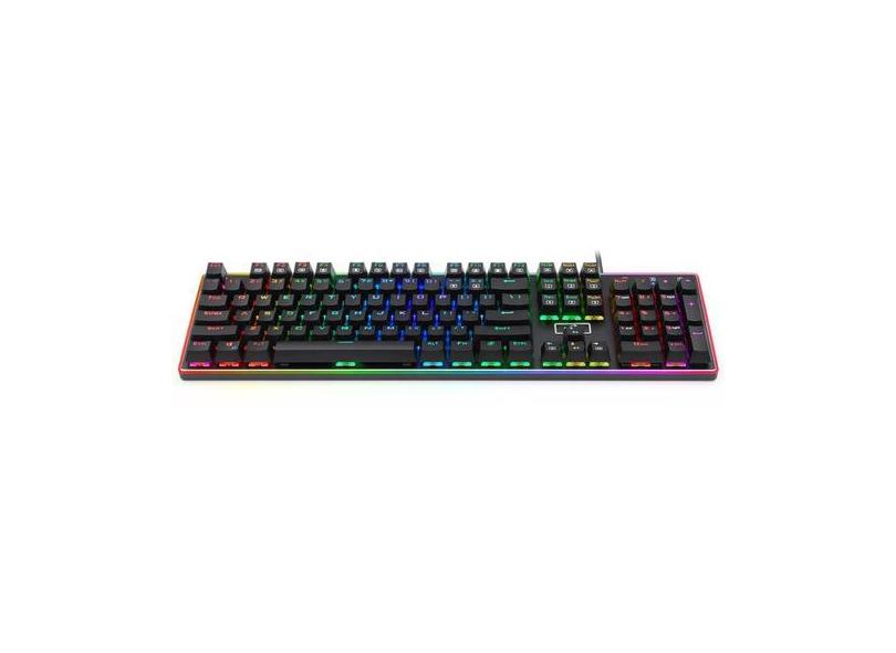 Teclado Gamer Mecanico Redragon Ratri K595RGB - com Fio - Ingles - Pre
