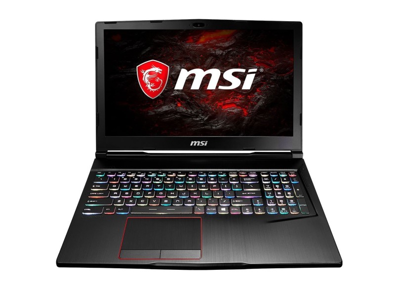 Notebook MSI Intel Core i7 8750H 8ª Geração 16 GB de RAM 500.0 GB 15.6 " GeForce GTX 1070 Windows 10 GE63