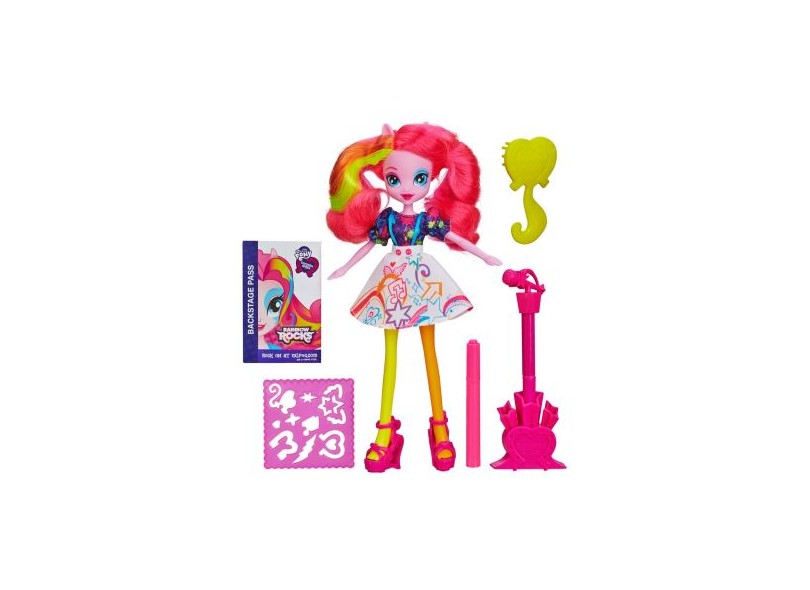 Boneca My Little Pony Equestria Girls Pinkie Pie com Acessórios A8781 Hasbro