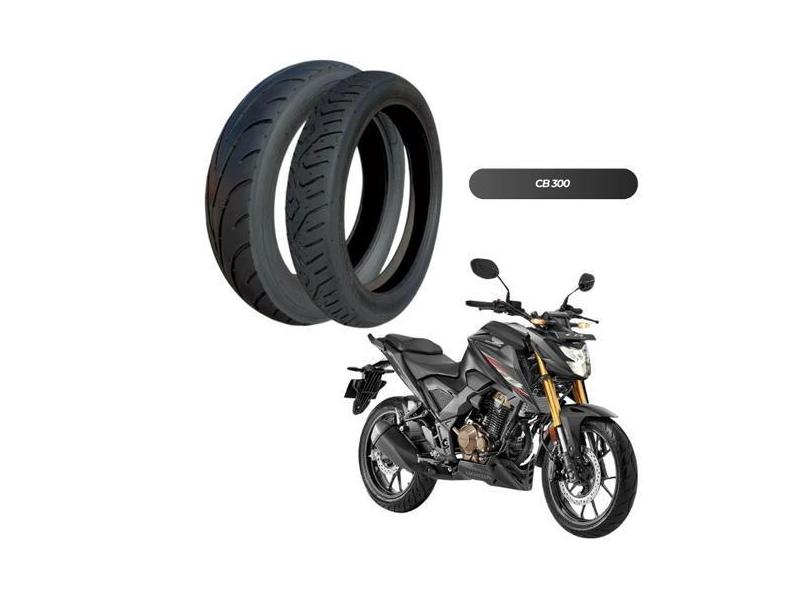 Conjunto Pneus 140/70-17 + 100/80-17 CB 500 Fazer 250 Ninja 250 CBR 25