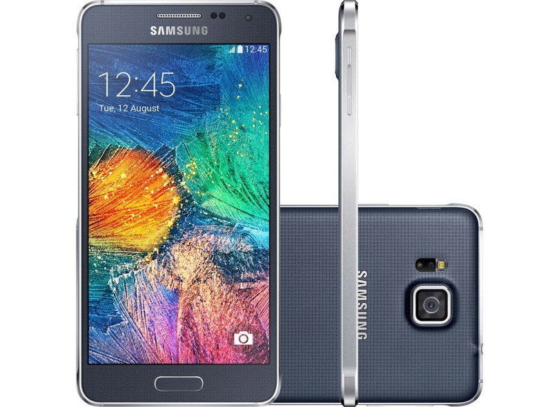 Smartphone Samsung Galaxy Alpha G850M Câmera 12,0 MP 32GB Android 4.4 (Kit Kat) 3G Wi-Fi 4G