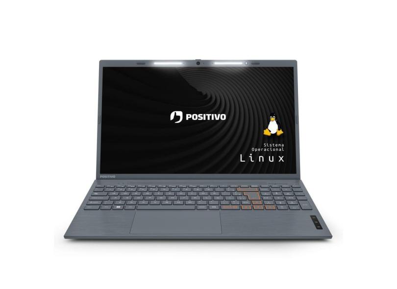 Notebook Positivo Vision C15 Intel Celeron N4020 Linux 8GB RAM 240GB SSD Lumina Bar 15.6” HD Cinza