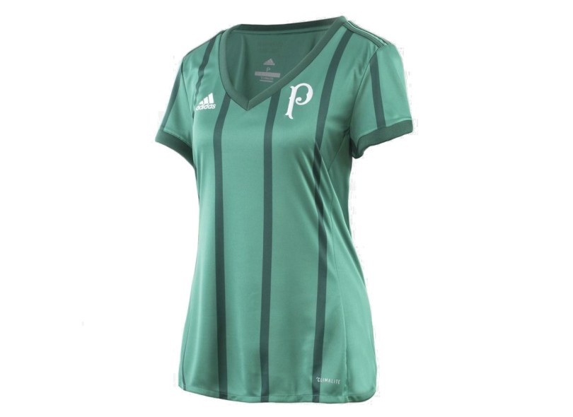 Camisa Torcedor Feminina Palmeiras I 2017/18 Sem Número Adidas