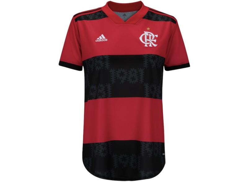 Camisa Torcedor Feminina Flamengo I 2021/22 Adidas