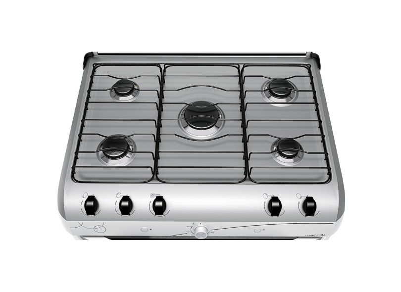 Fogão de Piso Continental Innovazione Novitá 5 Bocas Acendimento Automático FGCT005PNVDA0BR