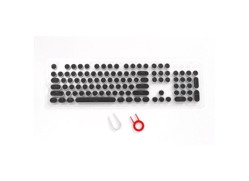 Conjunto de teclas Punk Round 104 teclas PBT retroiluminado para teclado
