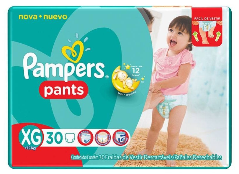 Fralda Pampers Pants XG 30 Und