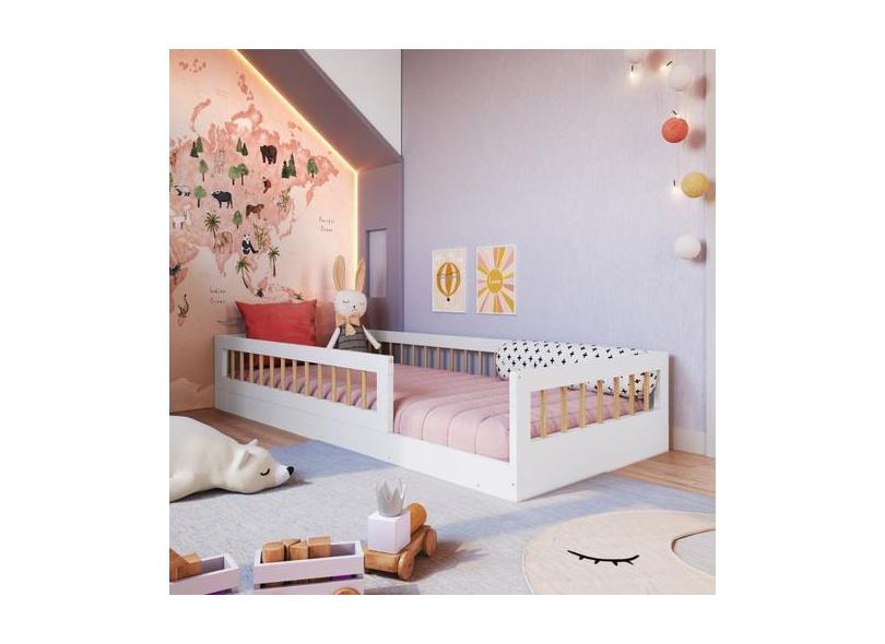 Cama Montessoriana De Solteiro Affetto - Completa Móveis em Promoção é ...