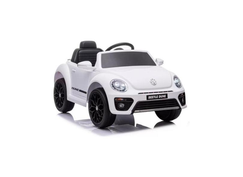 Mini Carro Eletrico Infantil Volkswagen Beetle Fusca Branco - Importwa