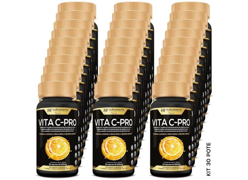 30x VITA C-PRO PREMIUM 1650MG 60 CAPS HF SUPLEMENTS ATACADO