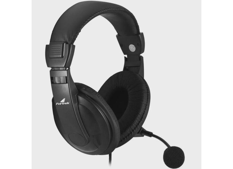 Fone headset HSL-102 3.5MM fortrek FK-739A preto