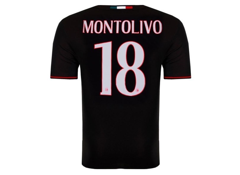 Camisa Torcedor Milan I 2016/17 com Número Adidas