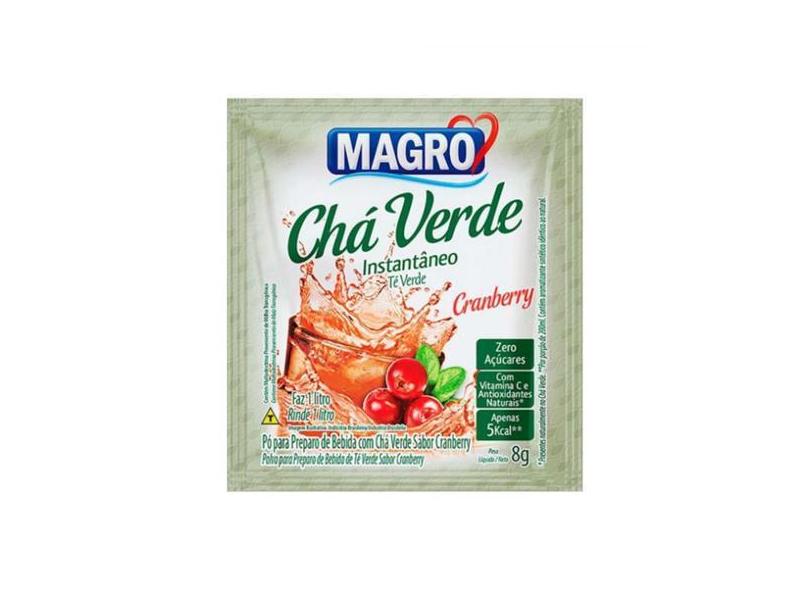 Cha Verde Sabor Cranberry Zero Acucares 8G - Magro