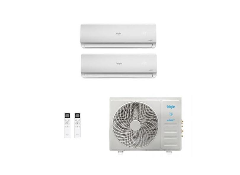 Ar-Condicionado Bi Split Inverter Elgin 18.000 (2x Evap HW 12.000) Quente/Frio 220V