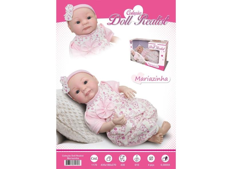 Boneca Bebê Reborn Mariazinha Original Sid-Nyl