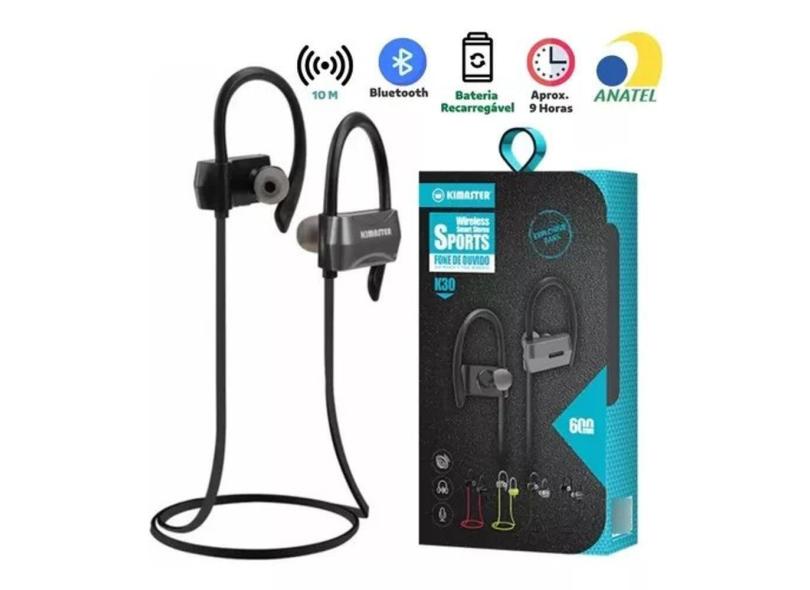 Fone de Ouvido Bluetooth Kimaster K30 Intra Auricular Explosive Bass Wireless