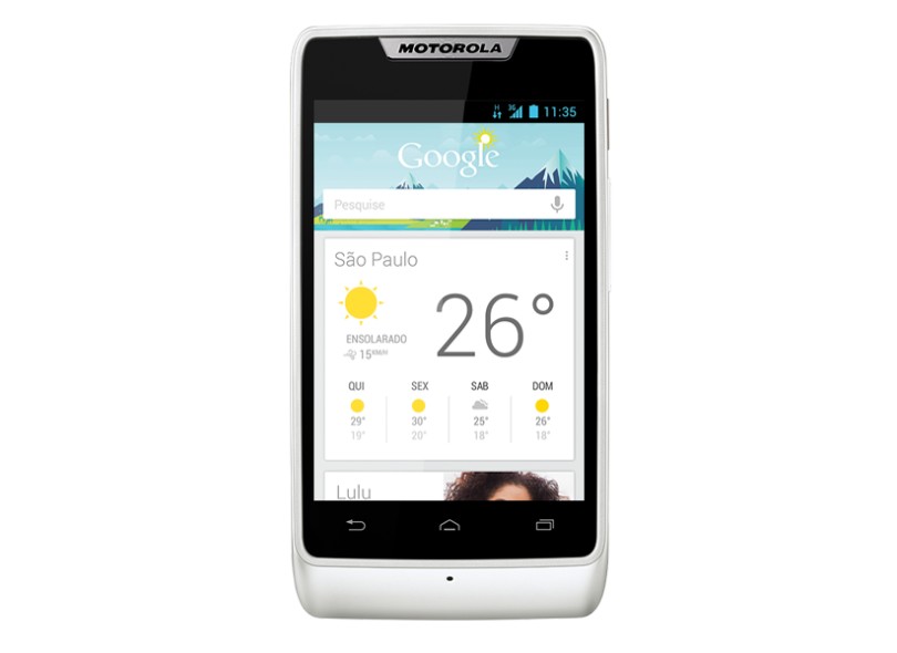 Smartphone Motorola Razr D1 XT916 Câmera 5,0 Megapixels Desbloqueado 2 Chips 4 GB Android 4.1 (Jelly Bean) Wi-Fi 3G