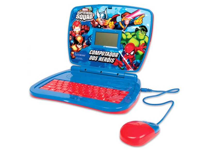 Laptop Infantil Super Hero Squad 25 Atividades Bangtoys Super Hero
