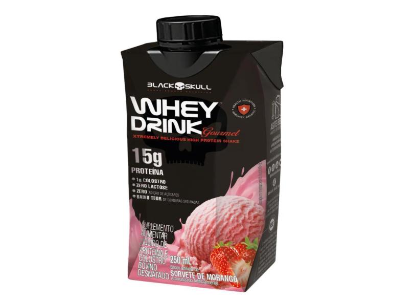 Whey Drink Gourmet - Pronto Para Beber - 1 Unid N/A N/A Morango