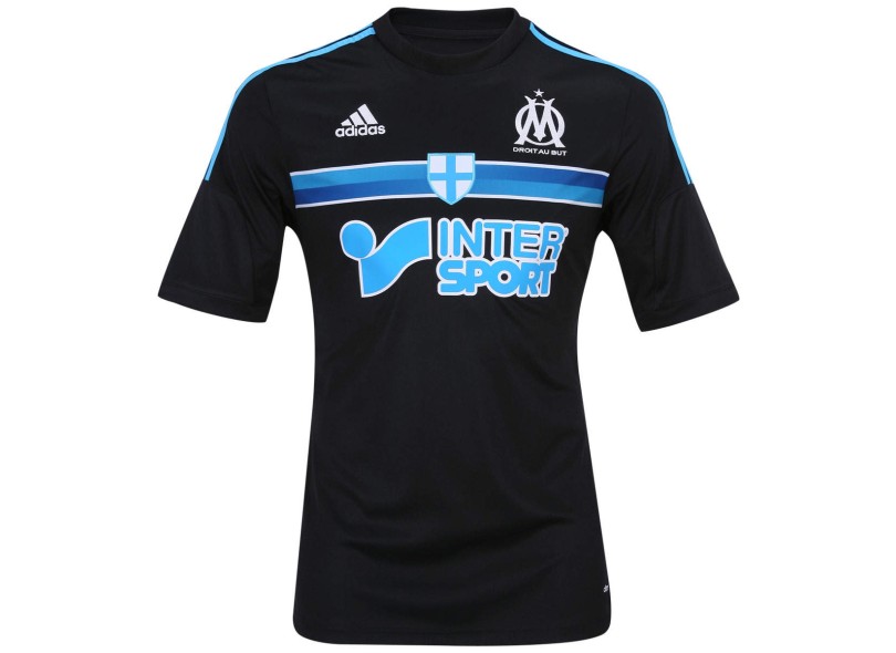 Camisa Jogo Olympique Marseille III 2014/15 com Número Adidas