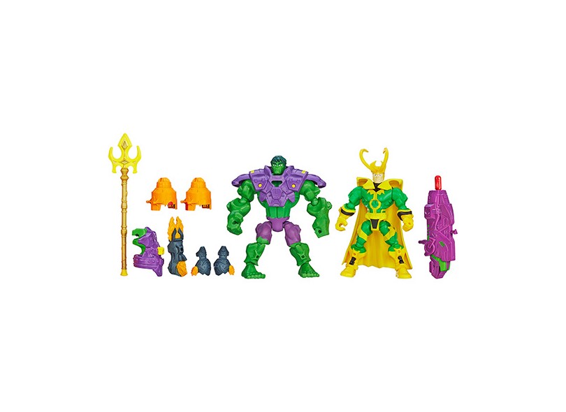Boneco Hulk Loki Super Hero Mashers A8897 - Hasbro