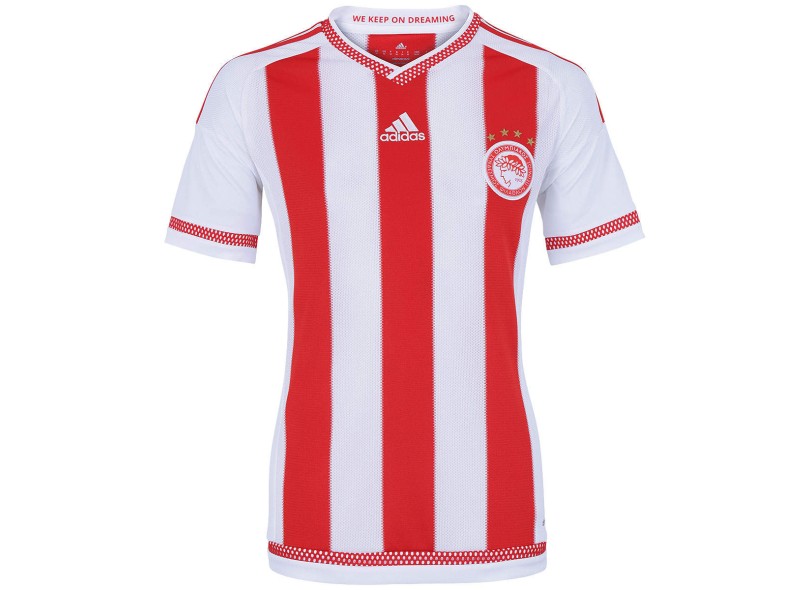 Camisa Torcedor Olympiakos I 2015/16 sem Número Adidas