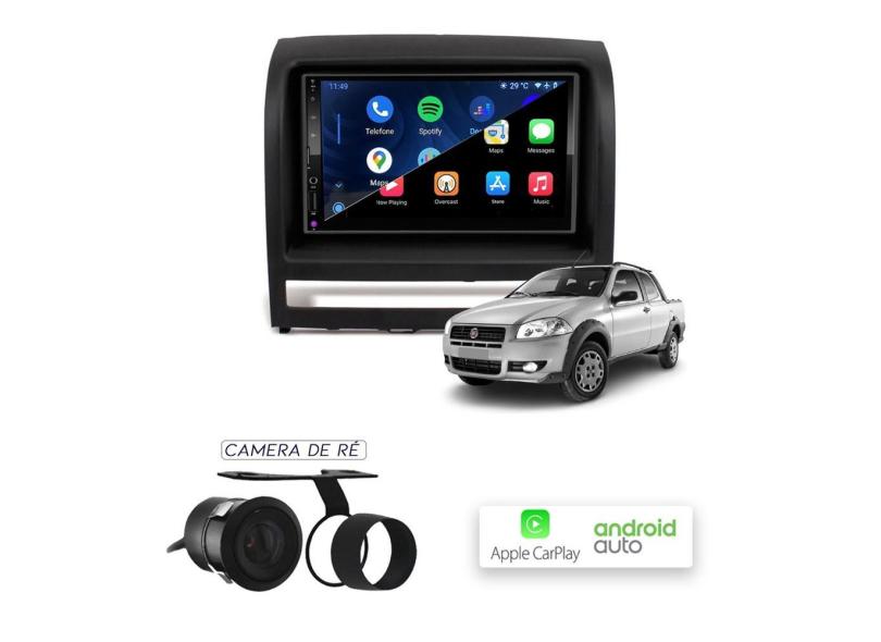 Multimídia MP10 CarPlay e Android Auto Strada 2005 a 2012 com o Melhor ...