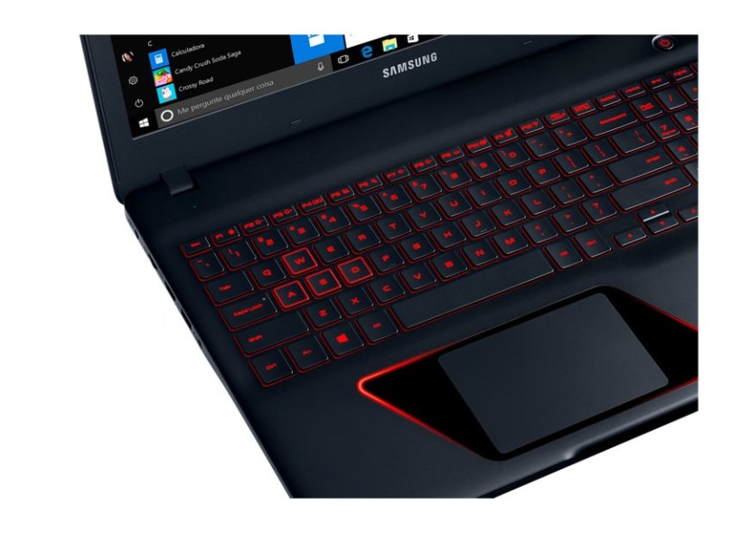 Notebook Samsung Odyssey Intel Core i5 7300HQ 7ª Geração 8 GB de RAM 1024 GB Híbrido 120.0 GB 15.6 " GeForce GTX 1050 Windows 10 NP800G5M