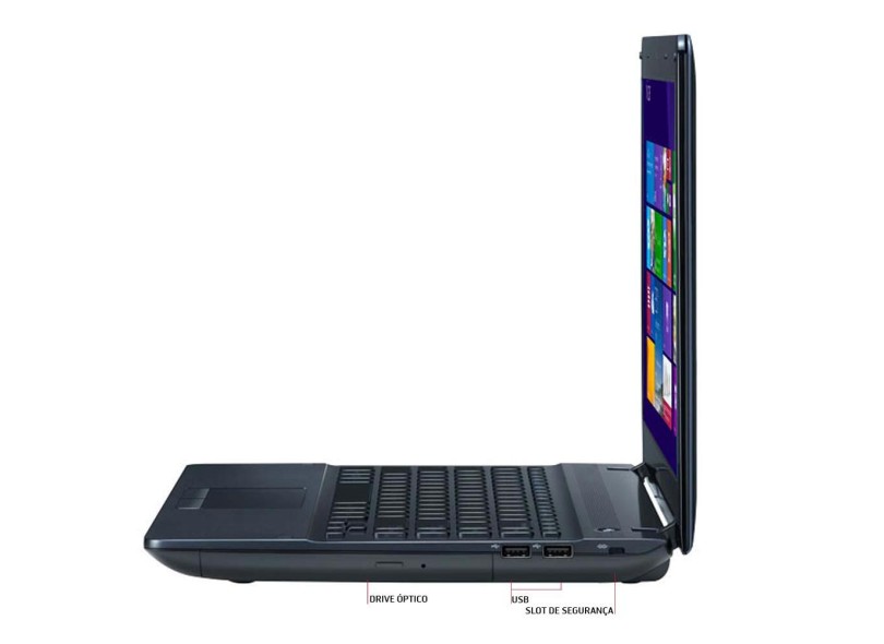 Notebook Samsung ATIV Book 2 Intel Core i7 4510U 8 GB de RAM HN 1 TB LED 15.6 " GeForce 710M Windows 8.1 270E5J-XD2
