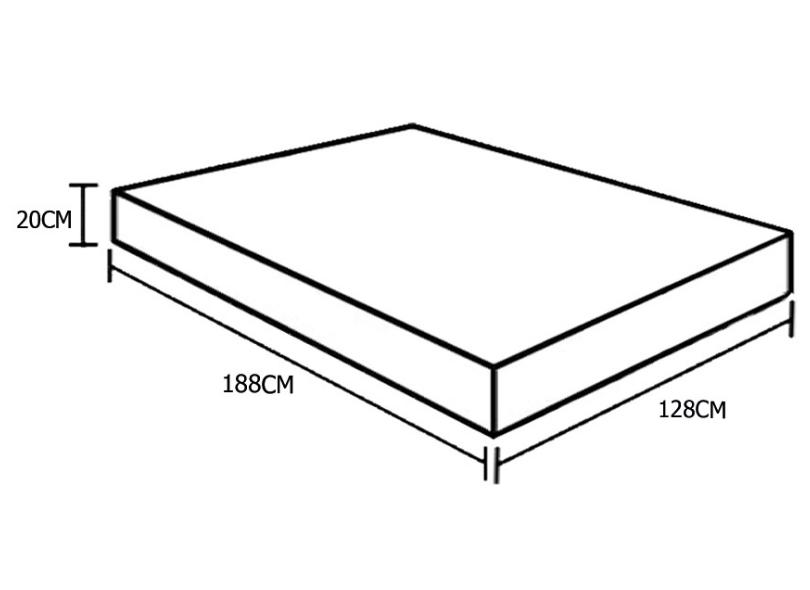 Colchão Solteiro Molas Bonnel SP Móveis NSP030 128 x 20 x 188 cm
