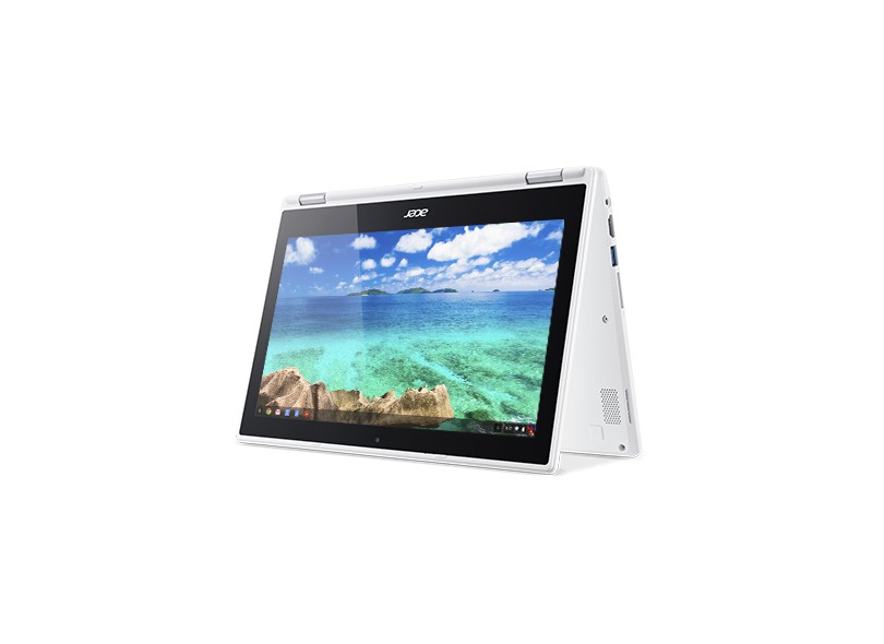 Notebook Conversível Acer Chromebook Intel Celeron N3150 4 GB de RAM 32.0 GB 11.6 " Touchscreen Chrome OS R11 CB5-132T-C1LK