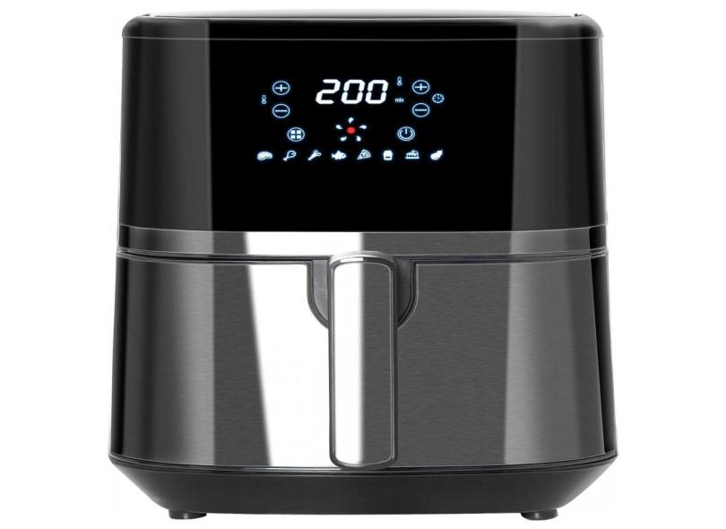 Fritadeira Eletrica Airfryer 4.7L Com Painel Digital E Temporizador, 1500W, 110V, Homcom, Preto